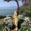 French Small Yellow Suspender Dress Women's Summer New Waist Temperament Long Dress Seaside Vacation Skirt