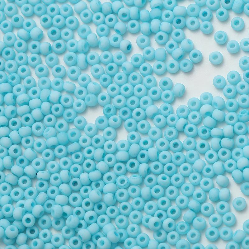 2mm Frosted Round Seed Beads - Macaron Color Series, 10g Pack for DIY Jewelry & Beading