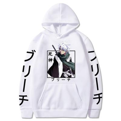Hitsugaya Toushirou Bleach Harajuku Japan Anime Hoodies Funny Cartoon Cool Men Hoody Streetwear Fashion Oversized Sweatshirts