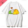 Maltese Dog Couple Cute Simple Pen Line Dog Aesthetic Clothing Unisex Style Graphic T Shirts Cartoon New In Tops Tees Tshirt
