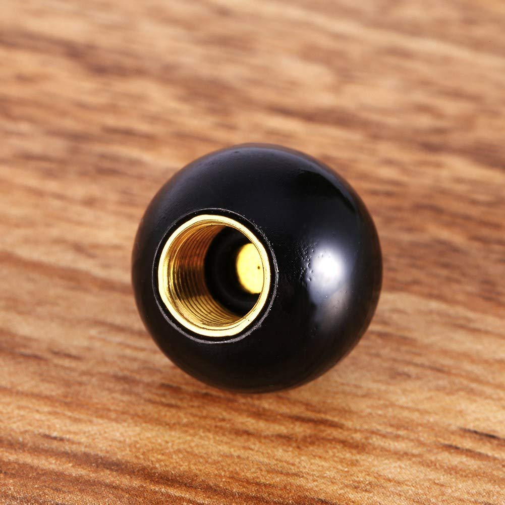 Qiilu Luftventilkappe, 0,3 Zoll (8 mm), Schwarz, 8 Kugeln, Für Motorräder, Autos,