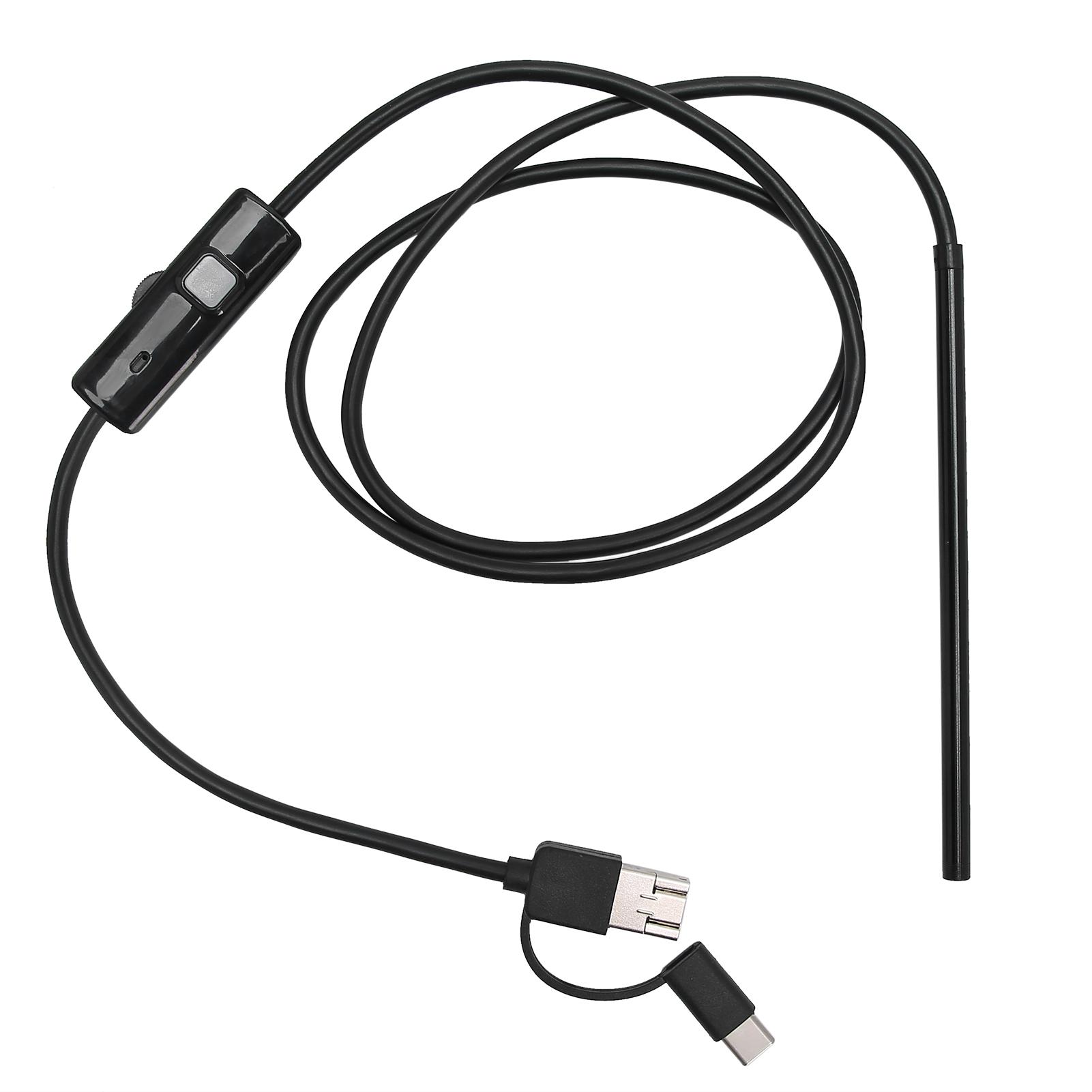 3‑in‑1 Visual Earwax Remover Luminous Ear Endoscope Earwax Cleaning Removal Tool MultifunctionBlack чёрный