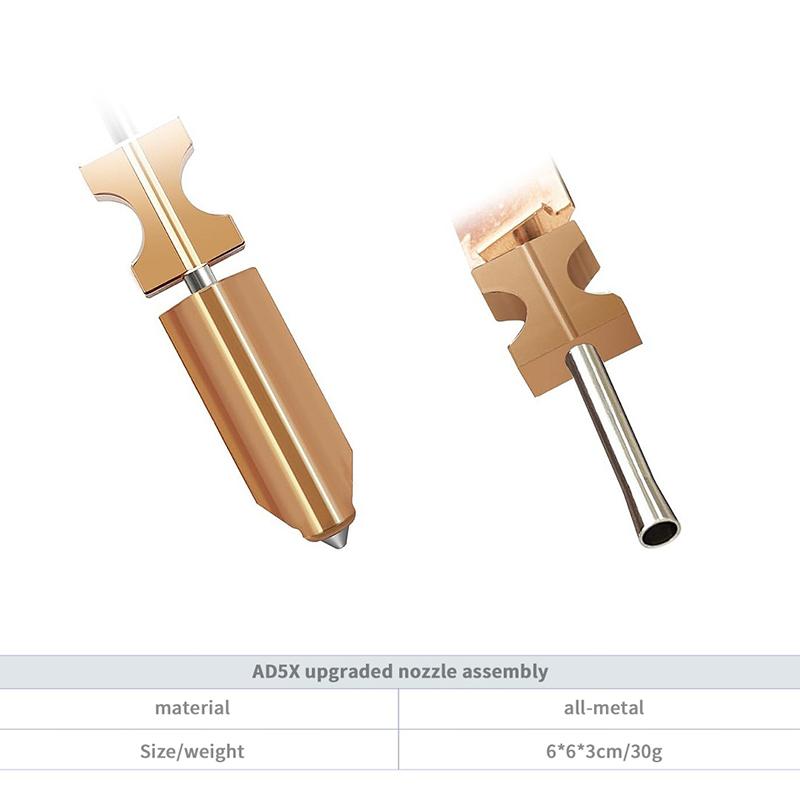 For Flashforge Ad5X Nozzle Upgrade Detachable 0.25 0.4 0.6 0.8Mm For Flashforge Ad5X Hotend Extruder Quick Release Heater Block