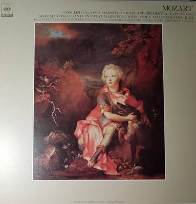 LP Record PINCHAS ZUKERMAN ISAAC STERN ENGL  Mozart Concerto No5 In A Major For FCCA465 CBS SONY Japan Classical Used