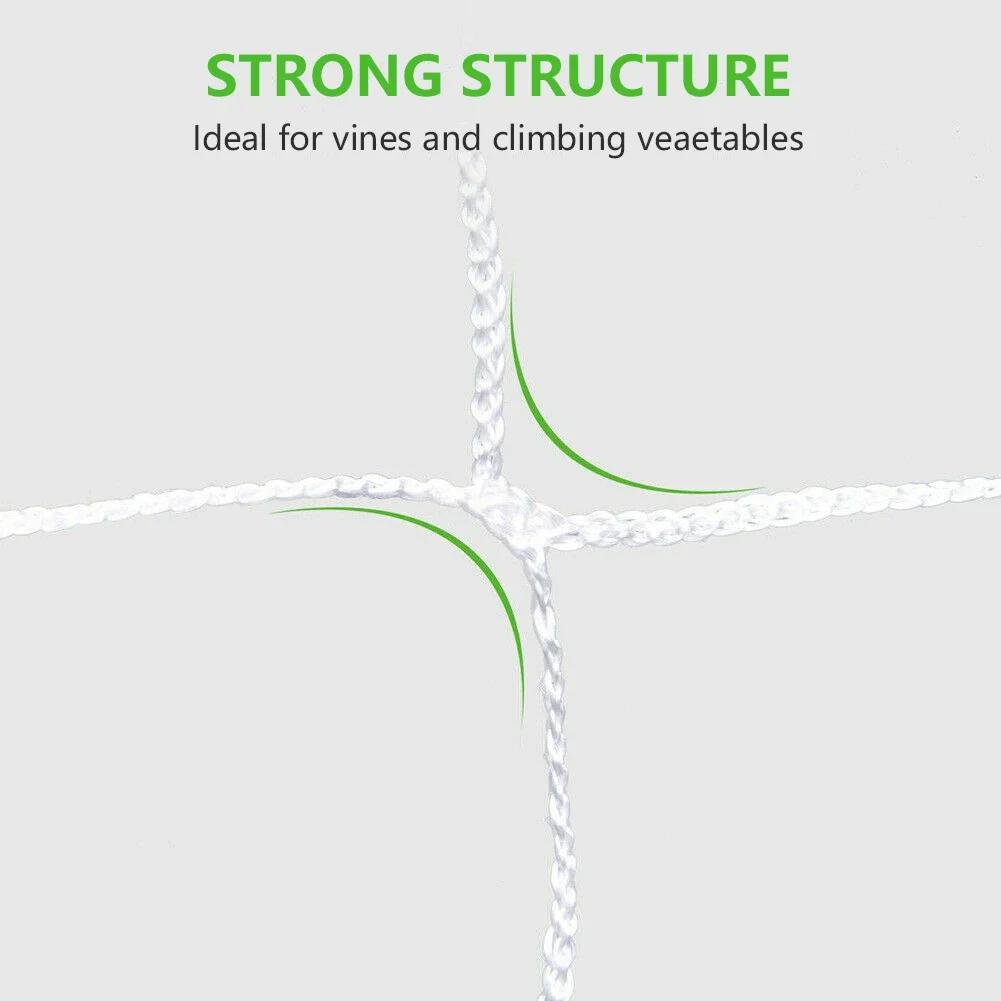 10M Gartenpflanzen Kletternetz Langlebiges Polyester Rankgitter Maschennetz Bohnenpflanzenstütze Weinrebenwachszaun Hydroponik Netz Zubehör