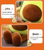 Adorable Avocado Plush Pillow: Soft, Skin-Friendly Cushion with Smiling Expression - Perfect Gift for Men and Women