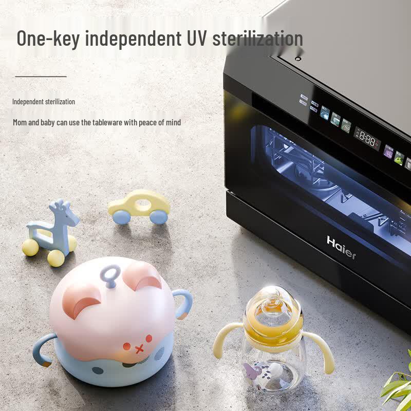 Haier Small Seabell Compact Countertop Dishwasher with UV Sterilization CN plug (adapter included)