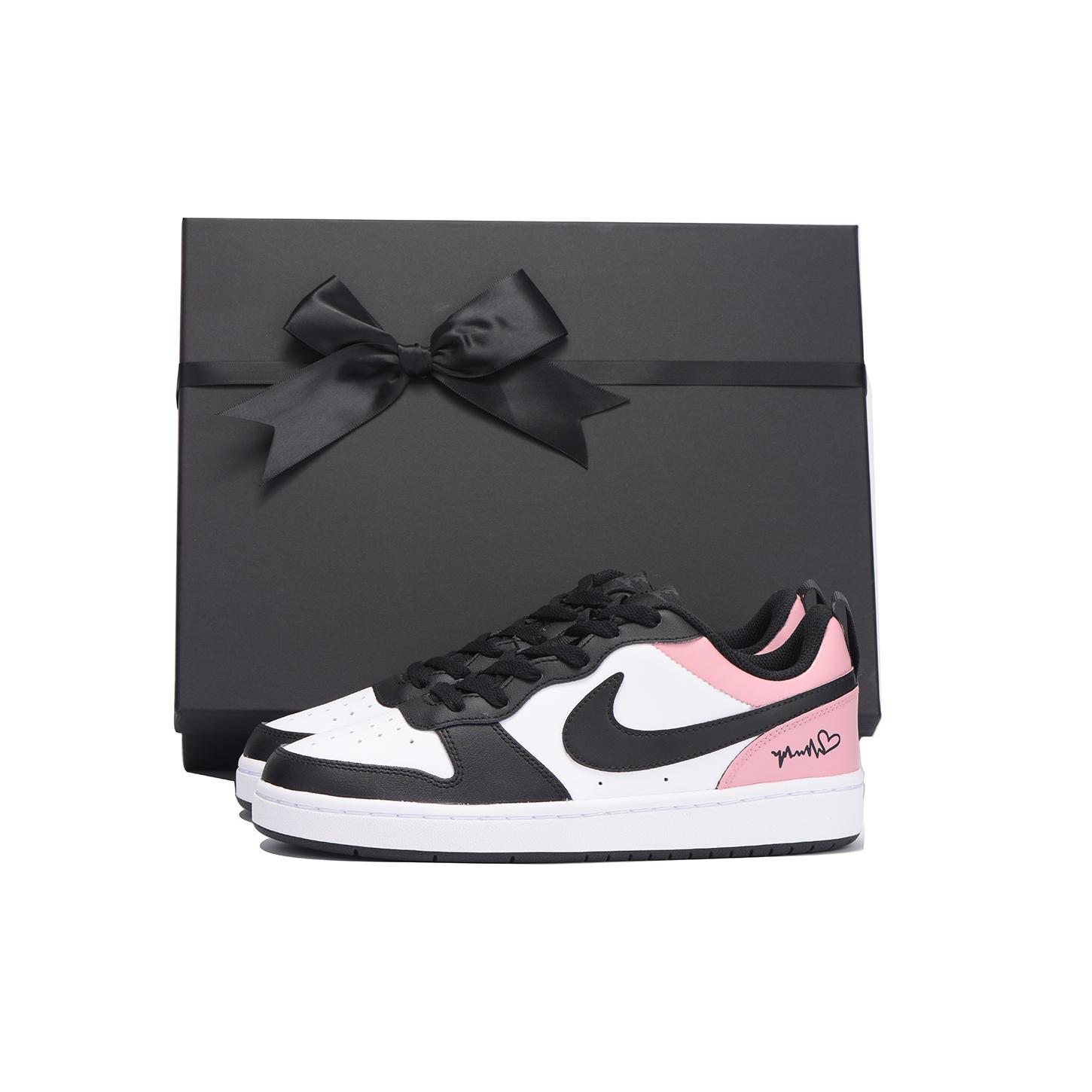 

Nike Court Borough Coverage Slip Resistant Low top Skateboard Shoes Women s Black Pink BQ5448-115(Team59-SBOX) 36.5