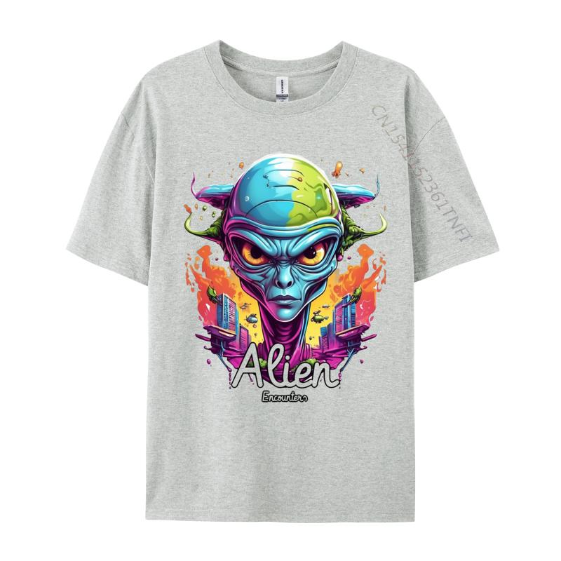 Exploring Extraterrestrial Wonders Alien Tshirt Gift TShirt Cotton Man T Shirt Custom Popular Tshirts