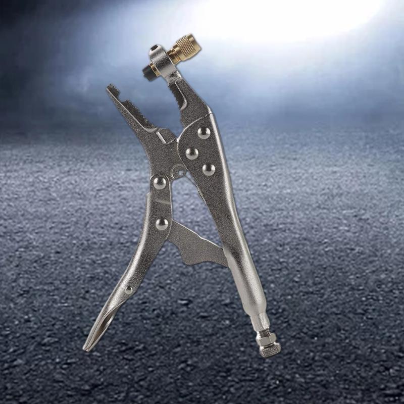 Anti-Rust Refrigerant Recovery Tube Locking Plier Gift for DIY Work Friends and Family Apply To Home Appliance Repairmen