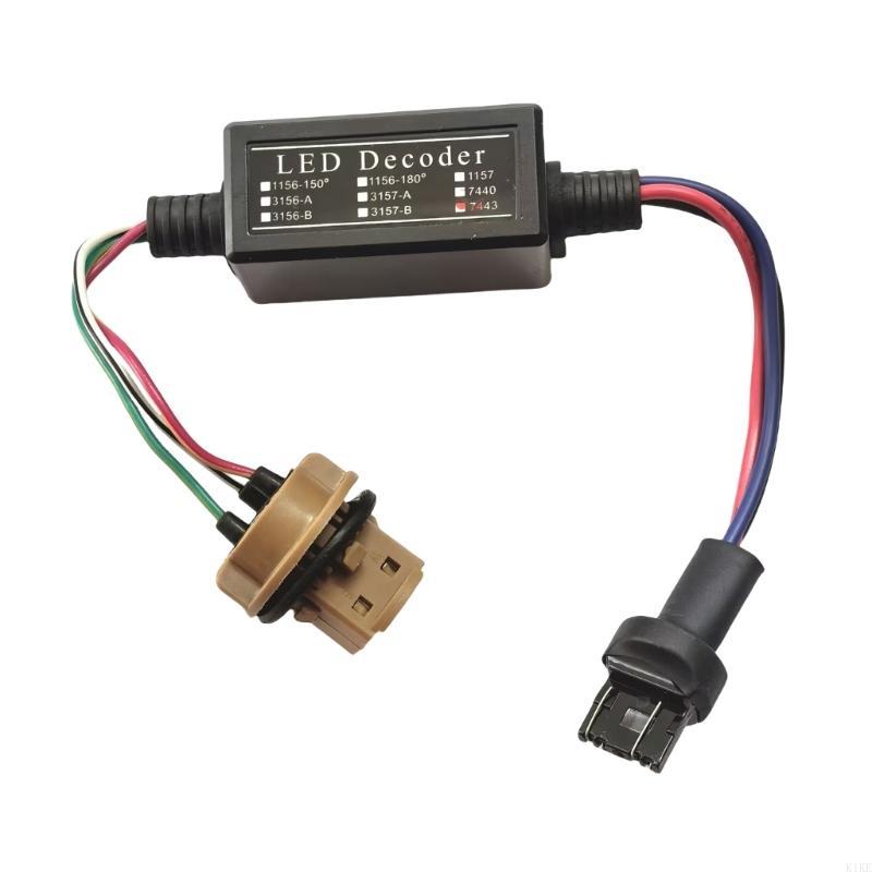 K1KE T20 7443 LED Error Corrector ABS LED Light Decoders LED Bulb Error Canceller Easy to Use for Automotive Lighting Solution