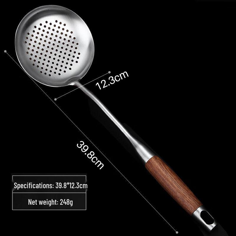 Home Helper 7-Piece 304 Stainless Steel Cooking Utensil Set with Rosewood Handles