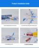 Children's Electric A380 Airliner Toy with Lights and Music