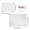 Clear Magnetic Acrylic Weekly Planner Erasable Fridge Message Board