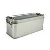 New With Lid Tinplate Box Durable Material With Buckle Rectangular Iron Box Rectangular Shape High Quality Iron Box Food Storage