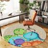 1pc Dinosaur Egg Round Chair mat Area Rug - Non-Slip, Floor Mat for Office, Bedroom, and Indoor Decor c1125357