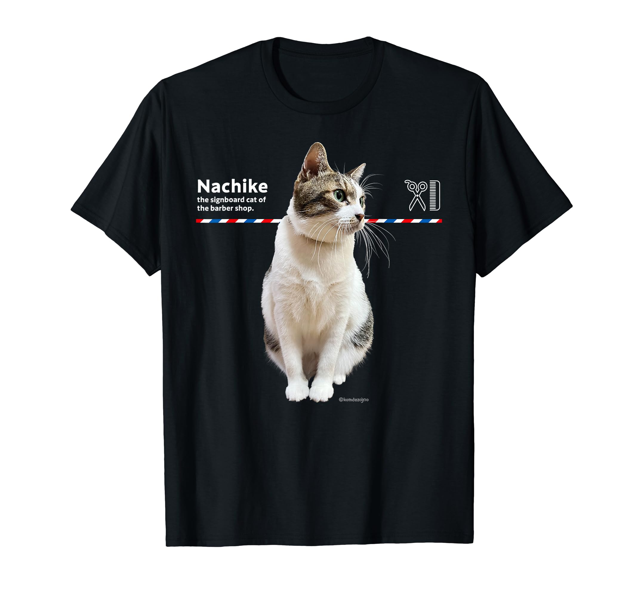 

Tokoya s signboard cat, Nachike 3 Cat Barber Shop Barbershop Signboard Cat Sigma 2 T-Shirt