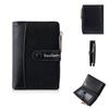 Korean Style Women's Short Wallet with Color Block, Multiple Card Slots, Money Clip, Zipper Coin Purse