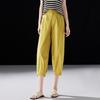 Demana Women's Bare-Feel Elastic Waist Cropped Pants