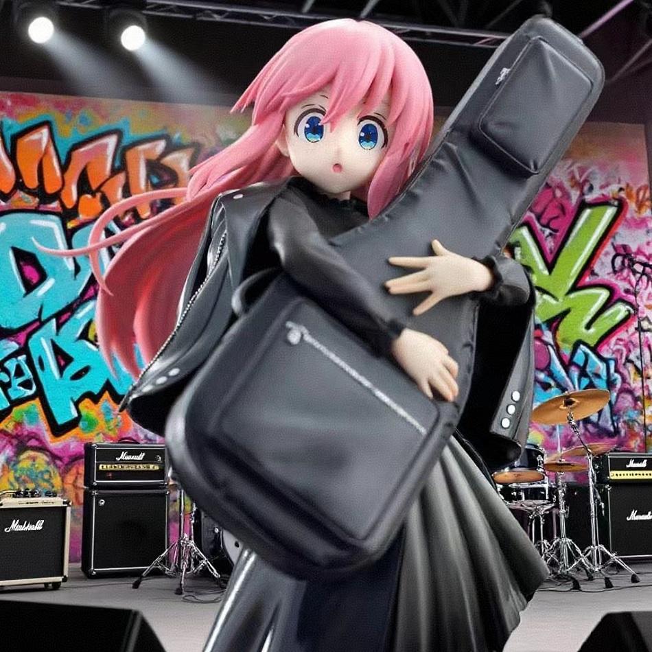 20cm Anime BOCCHI THE ROCK! Figures Gotoh Hitori Action Figure Guitarist Girl Figure Desktop×Decorate Collections Model Doll Toy