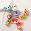 Plush Baby Teether Rattle & Soothing Mobile Toy for 0-1 Year Olds