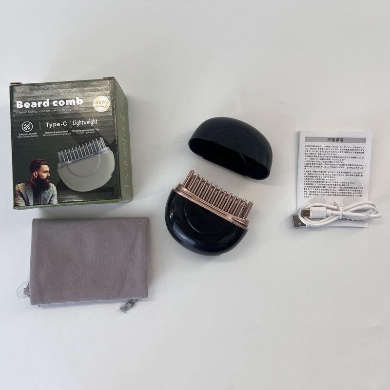 Трансграничная термозащитная расческа-плойка для волос и бороды: Высокая расческа-гребень для пышных укладок без повреждений