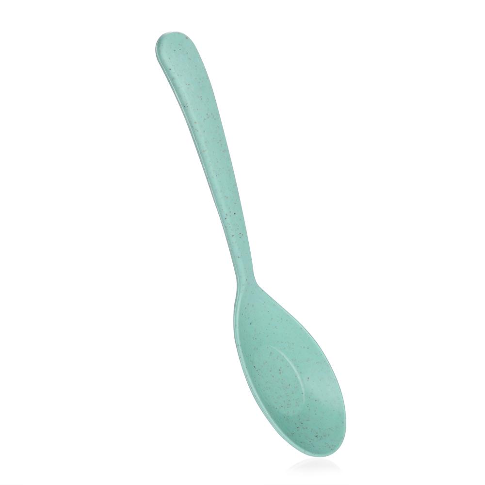 Eco Friendly Kitchen  Tableware Soup Spoon Wheat Straw Long Handle