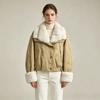 Rex rabbit fur collar fur goose down jacket Parker winter new fur integrated loose short coat women
