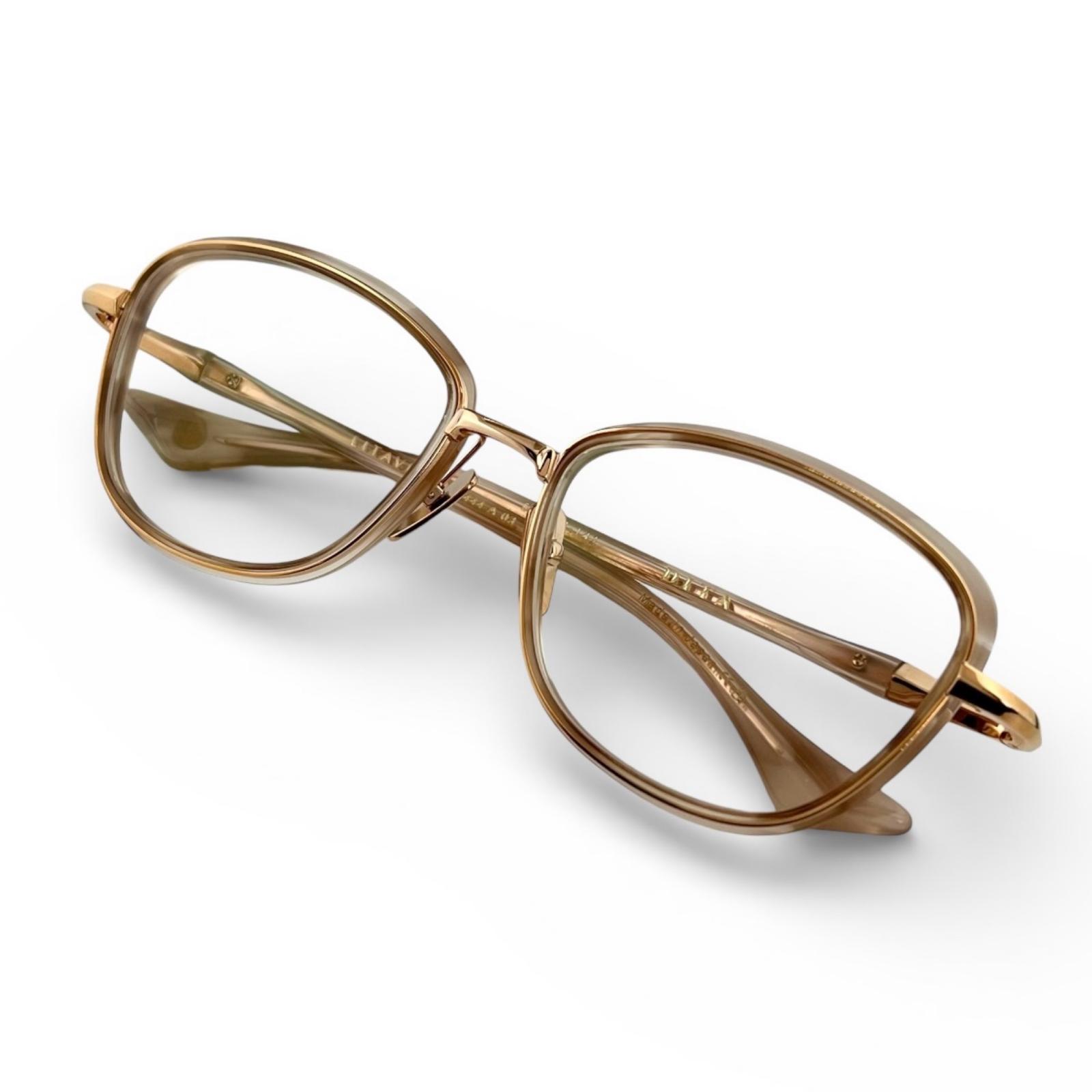 

Excellent DITA Glasses LITAVU Pink gold Women DTX444 Used