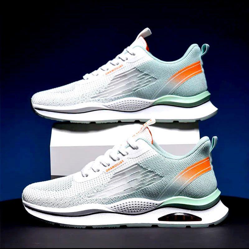 WTEMPO Pánské letní tenisky prodyšné venkovní síťované sportovní boty pro volný čas Běžecké boty s tlustou podrážkou protiskluzové neohrabané tenisky