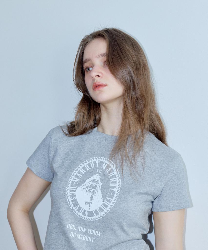 MARROT French Crop T-Shirt_Gray