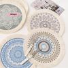 M-Round Placemat Cotton Tassel Antiskid Dining Table Mat Absorbent Insulation Dish Pad Desk Decoration And Accessories Plate Mug