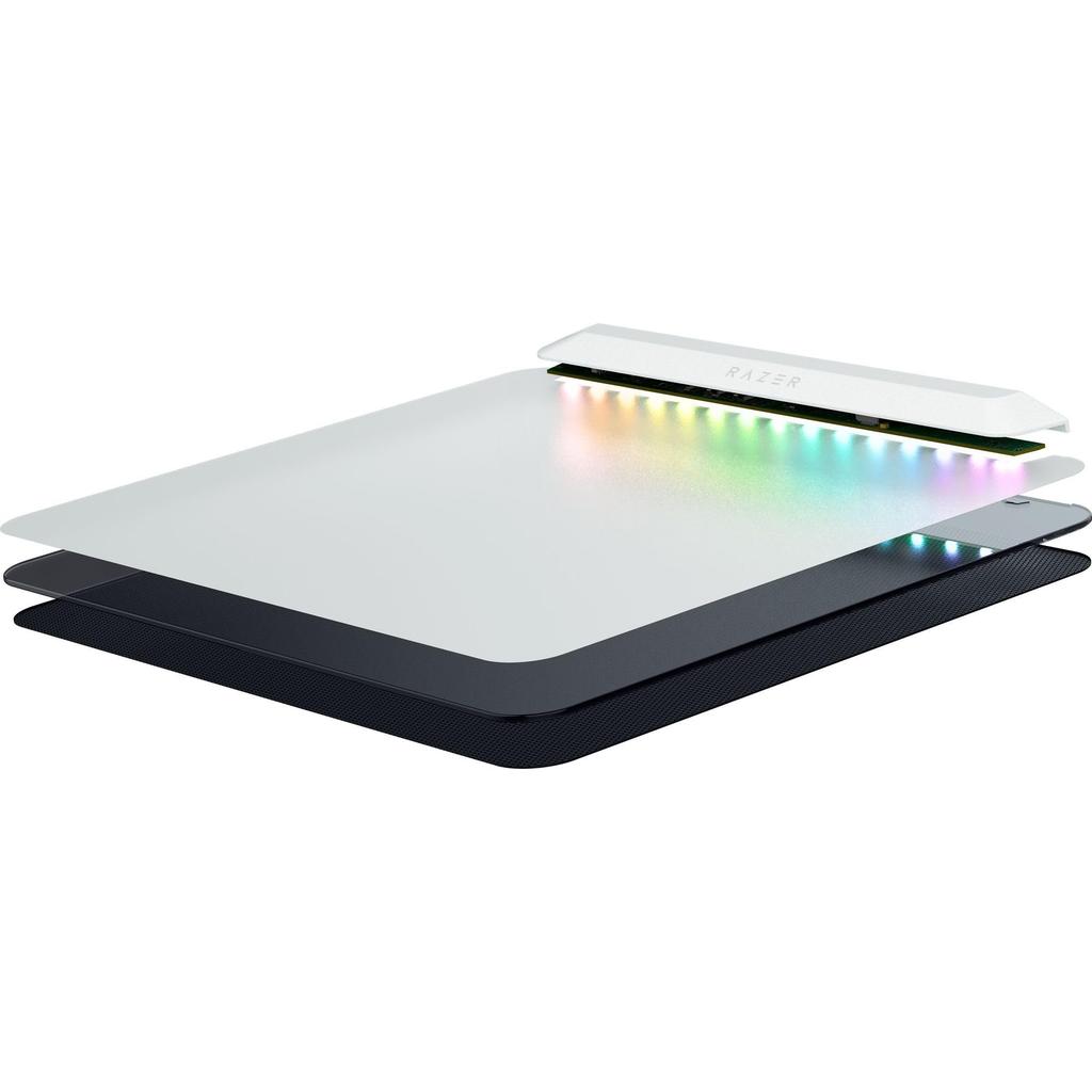 Razer Firefly V2 Pro Gaming Mousepad with 360x278 Firefly V2 Pro White Edition Japanese Distributor (White Edition) Micro-Textured Surface, Non-Slip