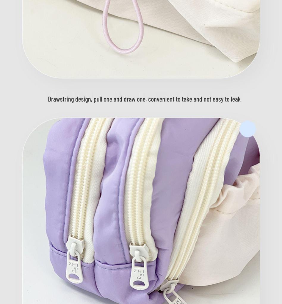 High-Capacity Cute Pencil Case for Girls - Perfect for Elementary and Junior High Students