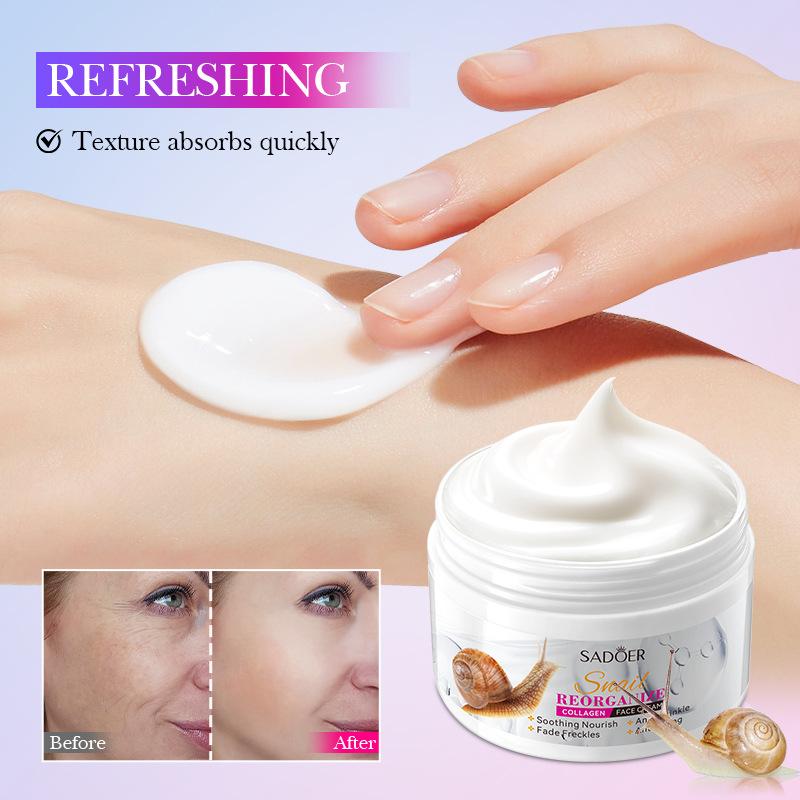 Snail Recombinant Collagen Cream SADOER Moisturizing Moisturizing Cream