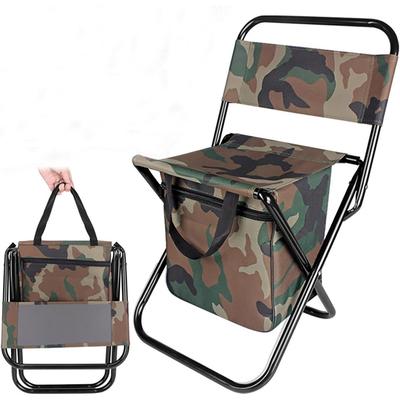 Angelstuhl mit Kühltasche mit Rucksack Klappstuhl Rucksackstühle für Erwachsene Rucksackhocker für Wohnmobil Wandern, Jagd