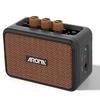 AG-04 Mini Guitar Amp 5W Portable Dual Speakers /Rechargeable Battery Powered Practice Guitar Combo Amplifier