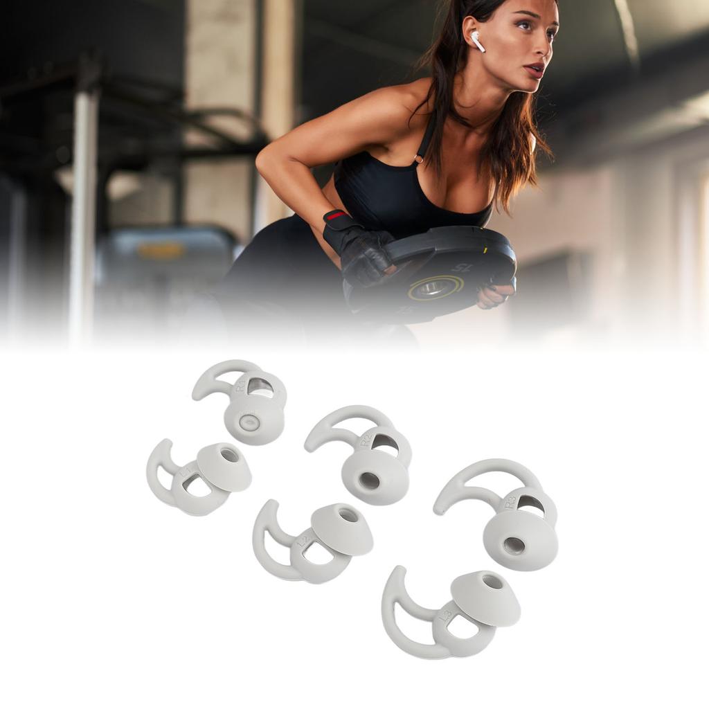 3 Sets Silikon-Ohrstöpsel Spitzen Professionelle Geräuschunterdrückung Bequeme Weiche Sport-Ohrstöpsel Spitzen Ersatz für Sport-Kopfhörer