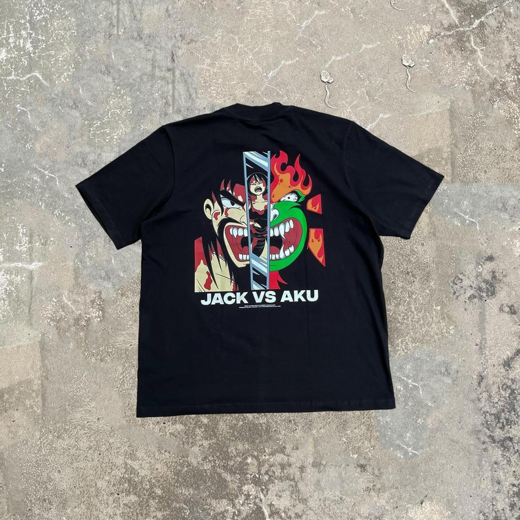 220G Is Heavy! Flame Character Pattern T-shirt Round Neck Short Sleeve Trendy Brand Versatile Summer Street Niche