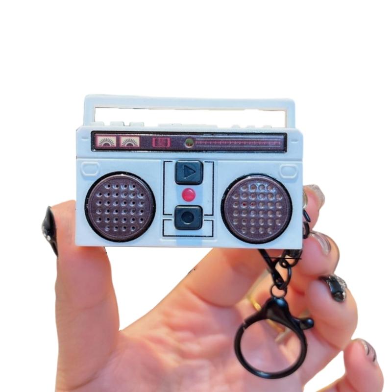 Dekorativer Blockflötenanhänger Antiker Kleiner Blockflöten-Schlüsselanhänger mit Detaillierter Handwerkskunst Kunststofftextur für Schlüssel Tasche