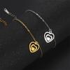 Love Heart Bracelet Stainless Steel Jewelry for Women Girls Girlfriend Romantic Fashion Pendant Valentine's Day Christmas Gifts