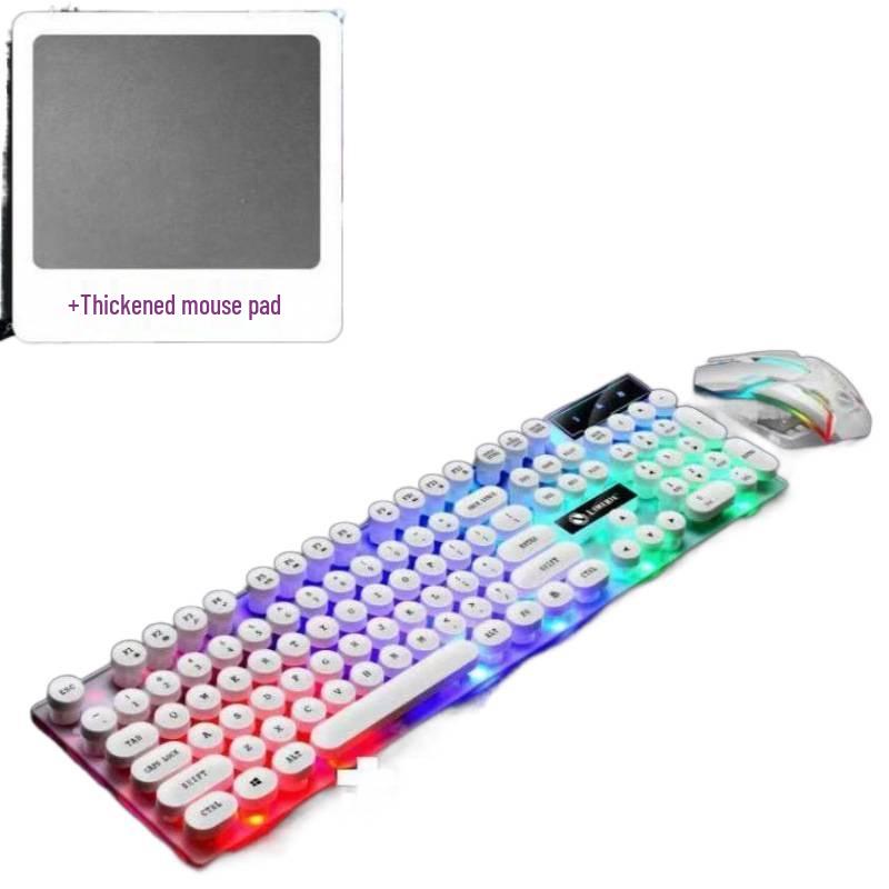 RGB Wired Mechanical Gaming Keyboard & Mouse Set for PC & Laptop