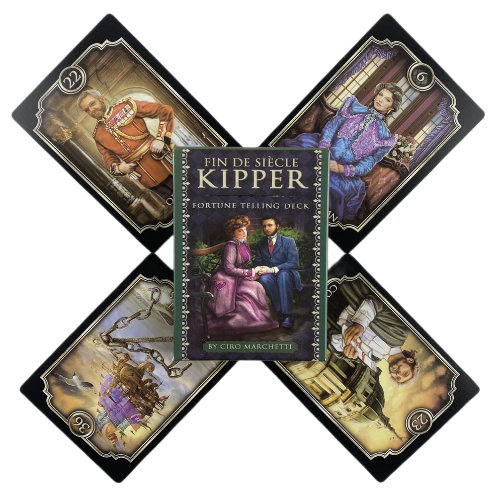 Fin Sieve Kipper Tarot Cards English Board Games Divination Fate Family Party Playing Oracle Card Deck Table Game