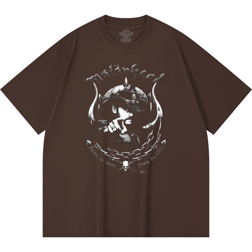 230 Gsm 100% Cotton Heavy Metal T-Shirt Rock Band Popular Music Print Unisex Heavy Cotton T Shirt