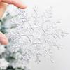 Christmas Tree Snowflake Pendant Electroplating Snowflakes Hanging Decoration Festival Party Add Atmosphere Decorative Pendants