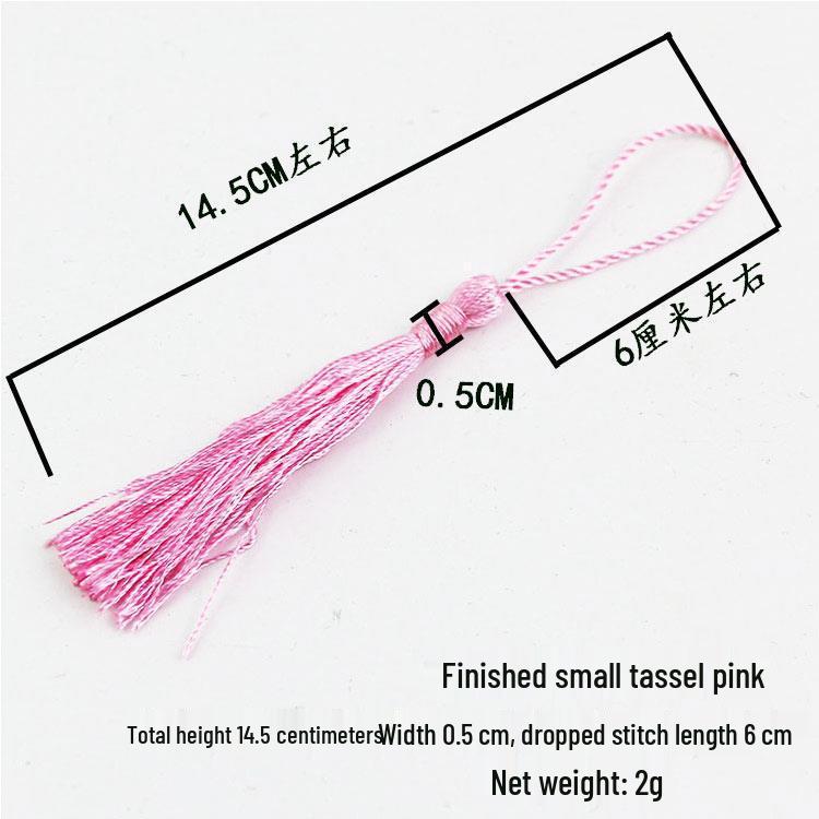 Small Unfinished Chinese Knot with Tassel and Butterfly Pendant – Handcrafted Decorative Knot