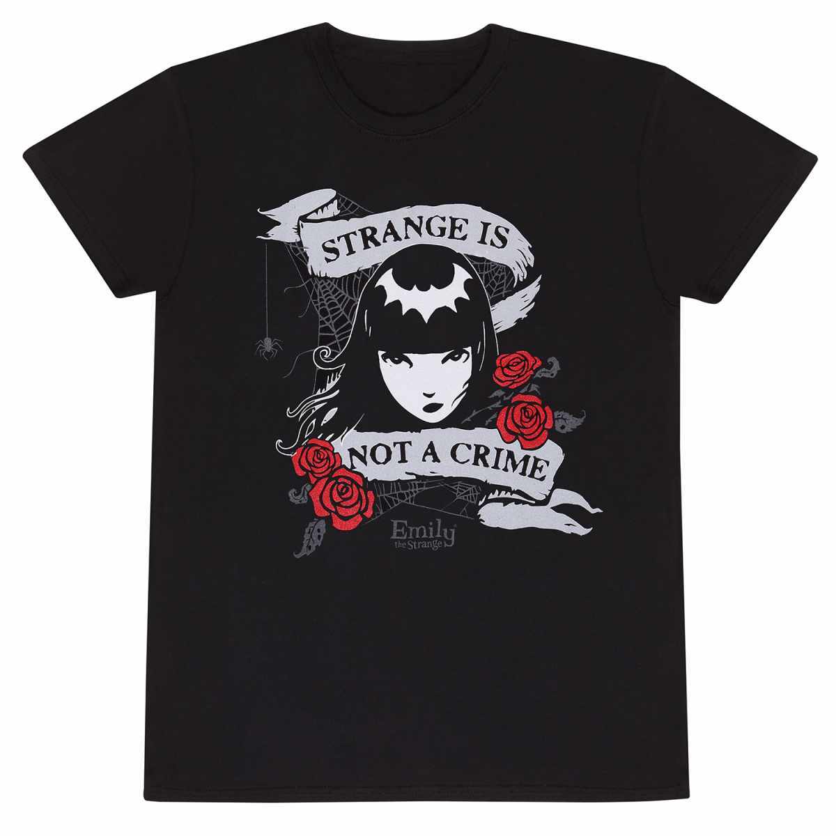 Emily the Strange Not A Crime Official Merchandise T-Shirt S