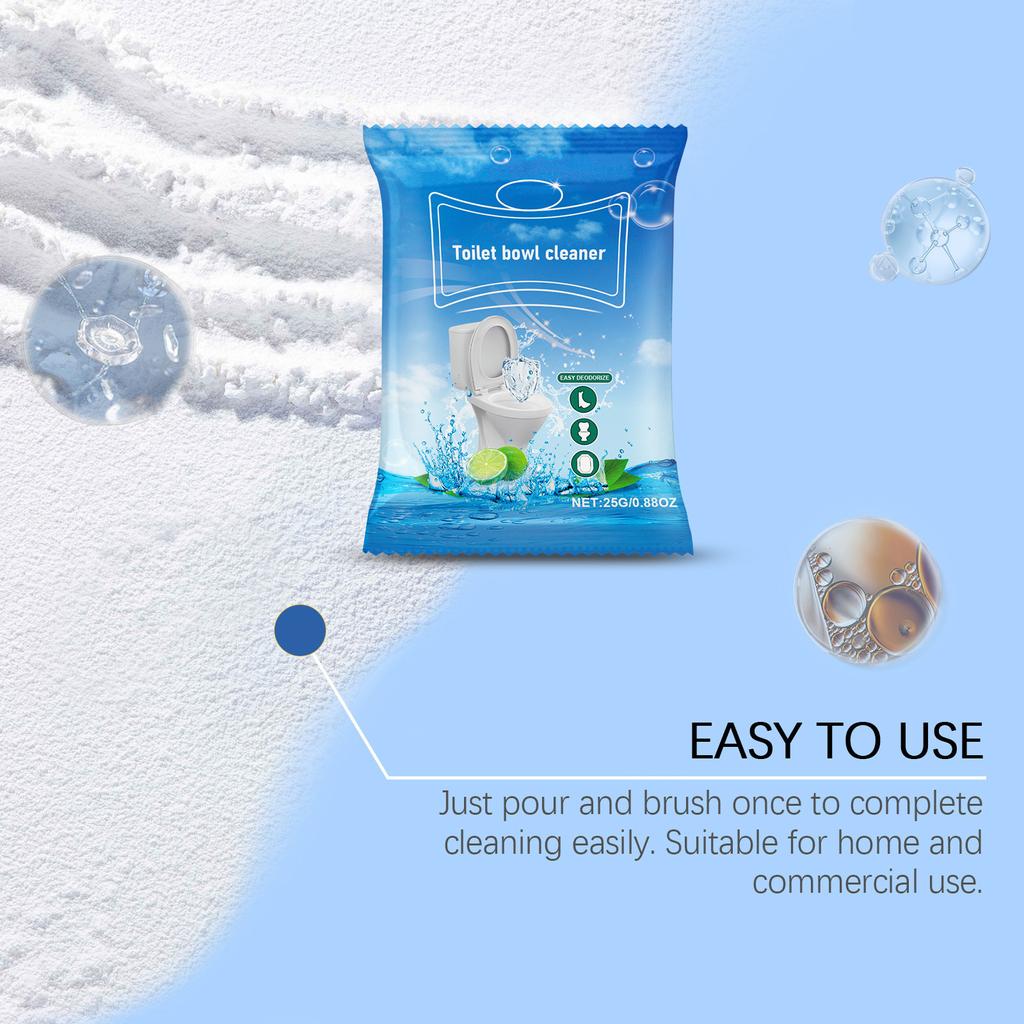 Household Strong Decontamination Toilet Cleaner Stubborn Stains Scale Foam Cleaning Powder
