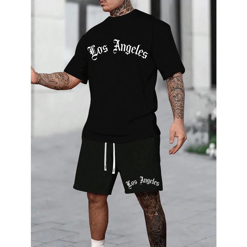 Fashion Printed Sports Suit Men's Casual Loose Sport Wear Men’s