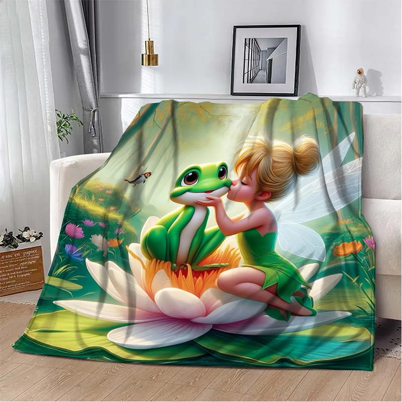 31 Style Disney Tinker Bell Printed Kids Blanket Soft and Warm Bedding for Bed Sofa Outdoor Travel Picnic Cover Blanket Gift Art